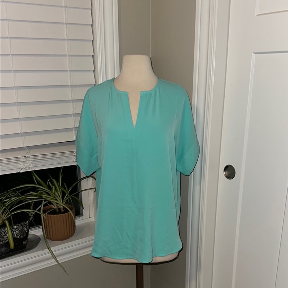 Zenana Outfitters‎ Green Short Sleeve Relaxed Blouse
